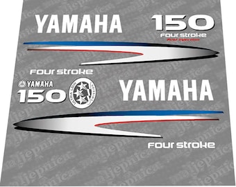 Zestaw naklejek na silnik zaburtowy Yamaha 150 Four Stroke (2002-2006)