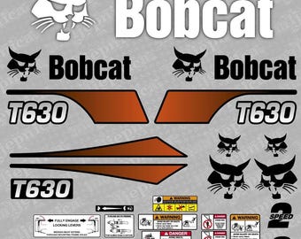 Lot de décalcomanies de rechange pour chargeuse Bobcat T630, Aufkleber Adesivo