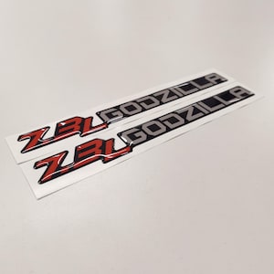 7.3L Godzilla 3D Aftermarket Replacement Decals Domed 2pcs Long / Sticker Resin Set