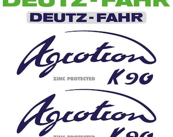 Deutz Fahr Agrotron (K90/K100/K110/K120/K430) Jeu d'autocollants (autocollants) pour tracteur de rechange