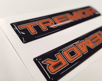 Tremor 3D Aftermarket Replacement Fender Decals for 2023 and 2024 Ford F250 or F350 Domed Decal 2pcs  Sticker Resin Set