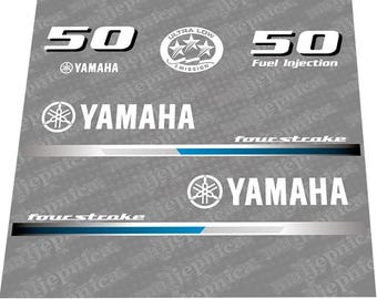 Yamaha 50 Four Stroke (2013) Outboard Decal Sticker Set