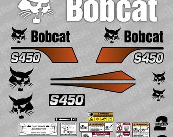 Décalcomanies de rechange pour chargeuse Bobcat S450 Aufkleber Adesivo