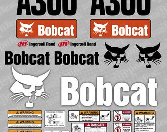 Jeu de décalcomanies de rechange pour chargeuse Bobcat A300