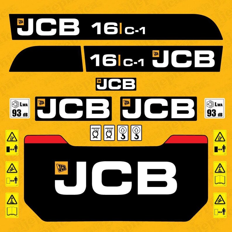 JCB 16 C-1 Mini Excavator Minibagger Equipment Machinery Aftermarket ...