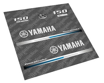 Kit d'autocollants pour moteur hors-bord Yamaha 150 quatre temps (2013)