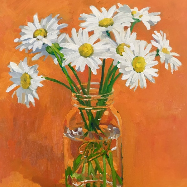 Daisies in a Ball Jar