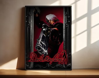 Póster de Devil May Cry / Portada de Devil May Cry / Póster de videojuegos / Decoración para gamers / Póster de videojuegos / Regalo para gamers / Impresión de videojuegos