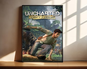 Póster de Drake's Fortune de Uncharted / Póster de videojuegos / Decoración para gamers / Póster de videojuegos / Regalo para gamers / Impresión de videojuegos