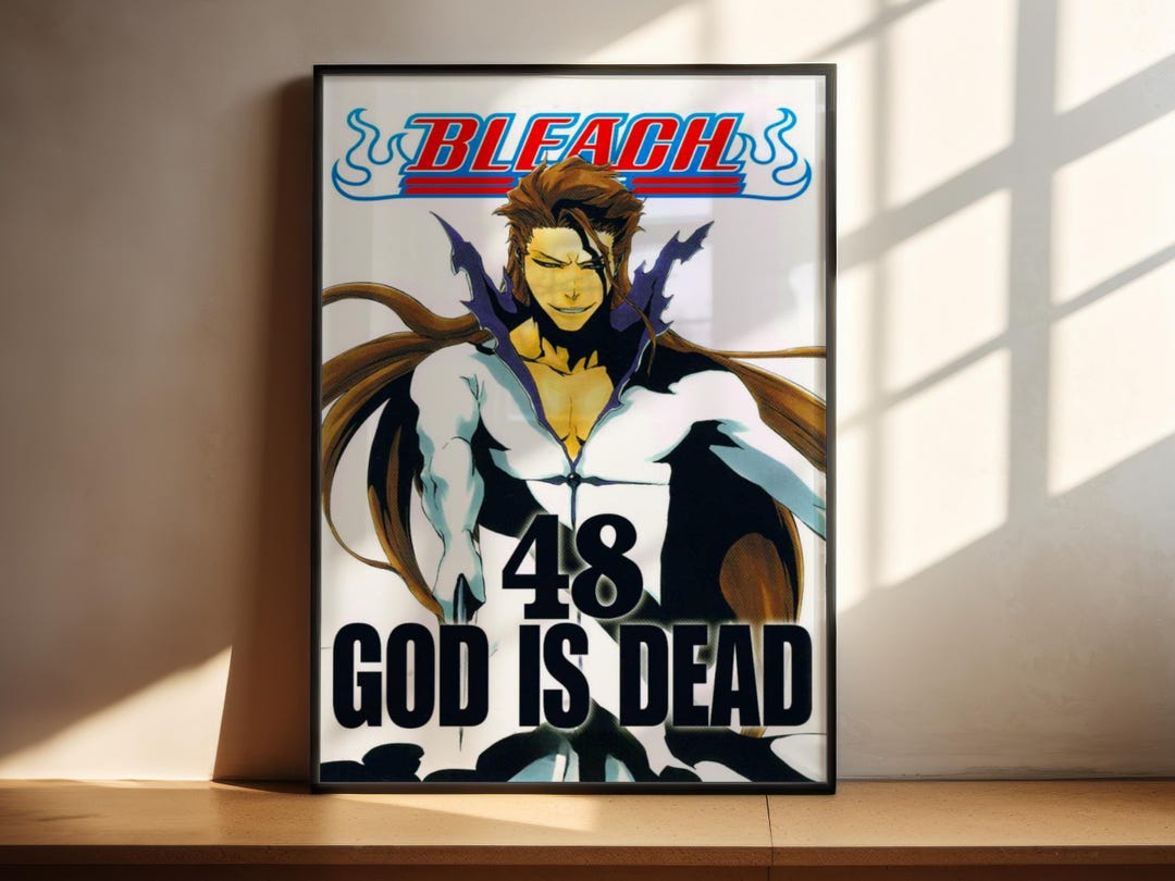 Bleach Sosuke Aizen Final Form Anime Poster Print, Manga Art, Anime ...