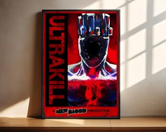 Impresión de póster de Ultrakill / Póster de juegos / Decoración de juegos / Póster de videojuegos / Regalo de juegos / Impresión de videojuegos / Portada de juegos / Impresión de juegos