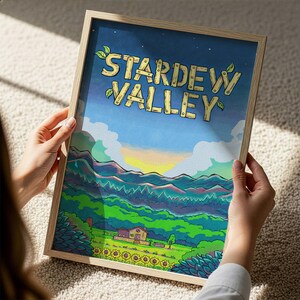 Póster de Stardew Valley / Póster de videojuegos / Decoración para gamers / Póster de videojuegos / Regalo para gamers / Lámina de videojuegos / Portada de videojuegos imagen 2