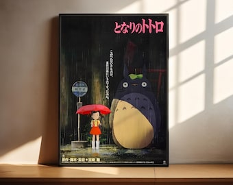My Neighbor Totoro Poster | Studio Ghibli Wall Art | Matte Vertical Poster #2