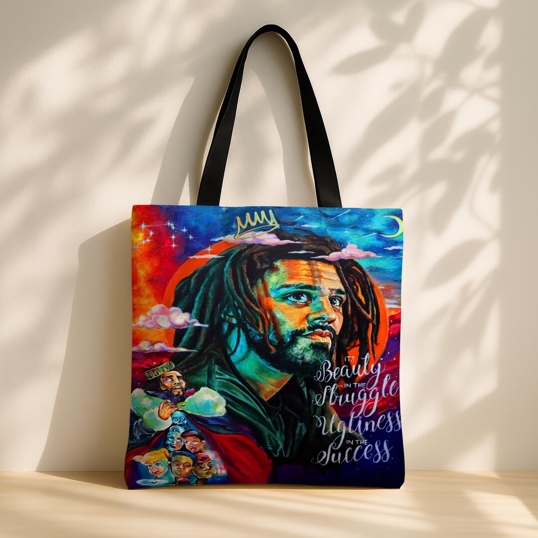 Bag 7 Rapper J. Cole Tote Bag, Rapper Fan Art, Hip Hop Gift, Music Lover Print - Etsy