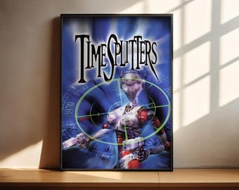 TimeSplitters Poster | Video Game Wall Art | Gamer Wall Decor | Video Game Print Gift | Matte Poster