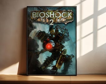 Póster de Bioshock 2 / Láminas de videojuegos / Póster de videojuegos / Póster de juegos / Póster de decoración de pared