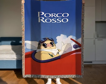 Gobelin Porco Rosso | Grafika ścienna Studio Ghibli