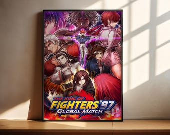 Póster de The King of Fighters 97 / Póster de videojuegos / Decoración para gamers / Póster de videojuegos / Regalo para gamers / Impresión de videojuegos