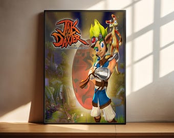 Póster de Jak and Daxter The Precursor Legacy / Póster de videojuegos / Decoración para gamers / Póster de videojuegos / Regalo para gamers / Impresión de videojuegos
