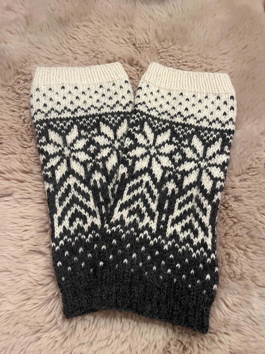 Handknitted Selbu Star Legwarmers - Etsy