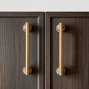 Crystal Brass And Marble Wall Cabinet Pull: Creative Kitchen Bedroom Drawer Handle