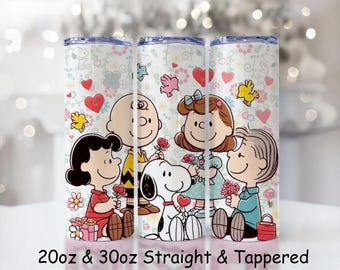 Cartoon Family Tumbler Wrap, 20oz Skinny Design (Digital Download)