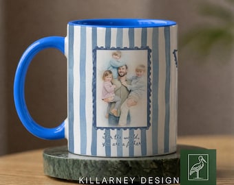 Personalized Portrait Mug for Dad, Custom Mug from Photo, Father's Day Keepsake Gift, Custom Photo Coffee Mug Personal Mug Custom Pet photo