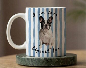 Personalized Dog Dad Mug, Custom Photo Dog Mug, Dog Dad Gift Father's Day, Dog Portrait Mug, Dog Lover Coffee Mug, Custom Pet Photo Mug