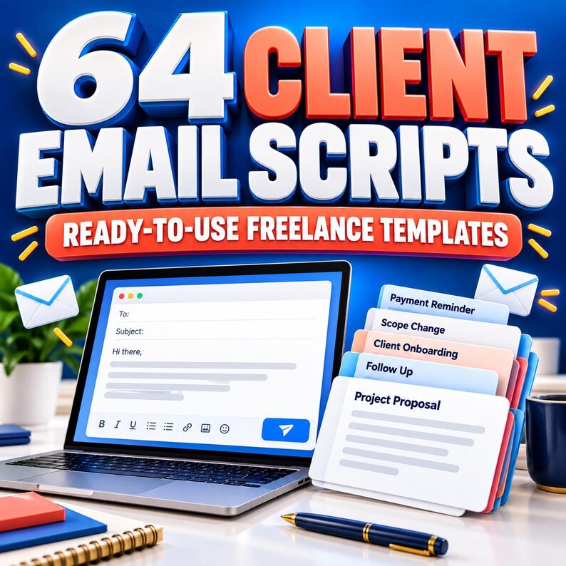 Freelance Client Email Templates: 64 Ready-to-Use Scripts image 1