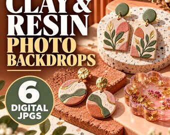 Photo Backdrops for Polymer Clay and Resin Crafts – 6 JPGs