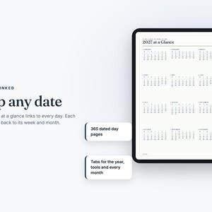 2027 ADHD Digital Planner for Goodnotes – Hyperlinked PDF 画像 3