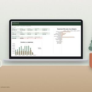 Small Business Bookkeeping Spreadsheet for Excel and Sheets image 3