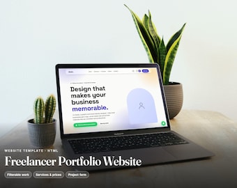 Bilingual Freelancer Portfolio Website Template – One Page