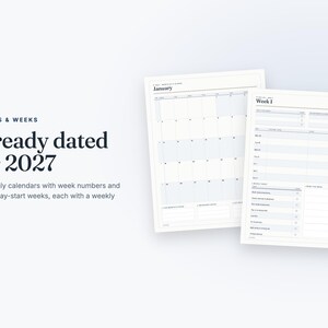 2027 ADHD Digital Planner for Goodnotes – Hyperlinked PDF 画像 5