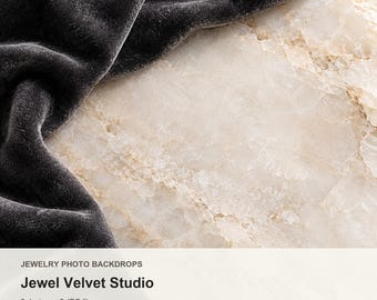 Jewelry Photo Backdrops in Velvet and Stone – 6 JPGs