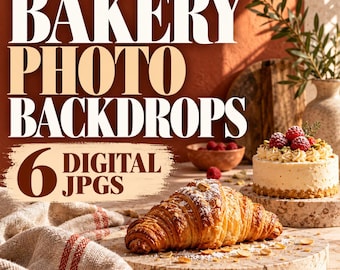 Tła do zdjęć piekarni do fotografii produktów spożywczych – 6 plików JPG