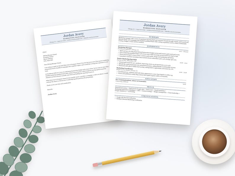ATS-Friendly Resume and Cover Letter Template image 4