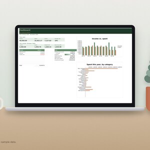 Annual Budget Spreadsheet for Excel and Google Sheets image 3
