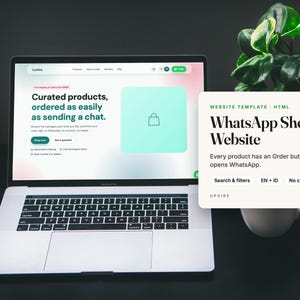 WhatsApp Shop Website Template, HTML Catalogue, Small Business Store (Digital Download)
