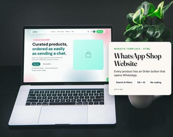 WhatsApp Shop Website Template with Product Catalogue