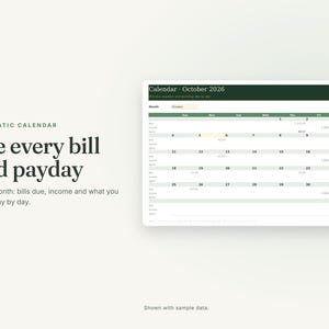Annual Budget Spreadsheet for Excel and Google Sheets image 6