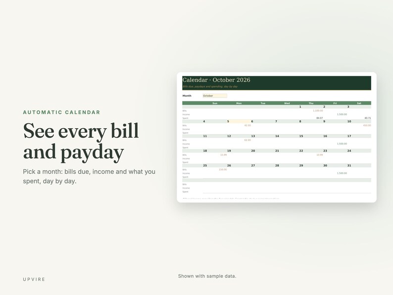 Annual Budget Spreadsheet for Excel and Google Sheets image 6
