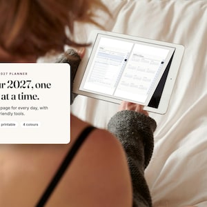 2027 ADHD Digital Planner for Goodnotes – Hyperlinked PDF 画像 2