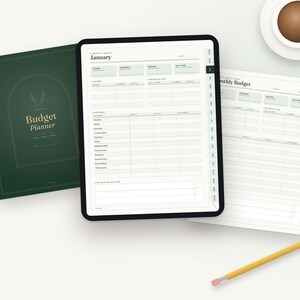 Undated Budget Planner Bundle with Printable PDF and Excel image 2