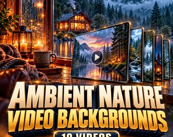Ambient Nature Video Backgrounds and Matching Wallpapers – 10 Files
