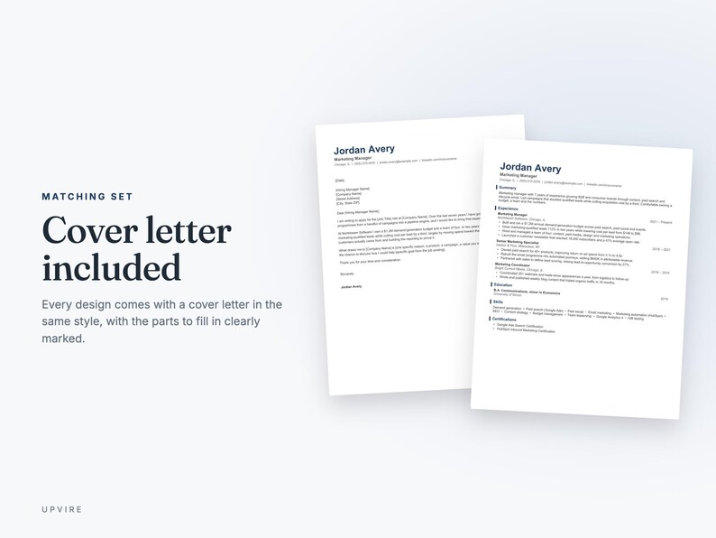 ATS-Friendly Resume and Cover Letter Template image 5