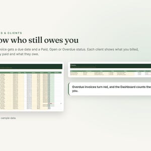 Small Business Bookkeeping Spreadsheet for Excel and Sheets image 6