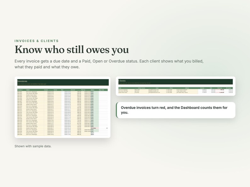 Small Business Bookkeeping Spreadsheet for Excel and Sheets image 6