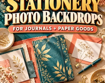 Stationery Photo Backdrops for Journals and Paper Goods – 6 JPGs