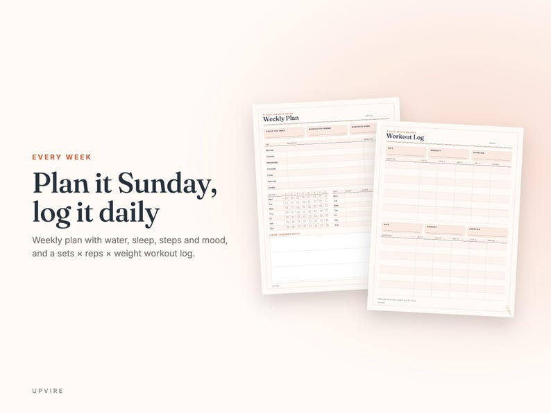 12-Week Fitness Planner and Workout Tracker PDF image 5